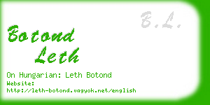 botond leth business card